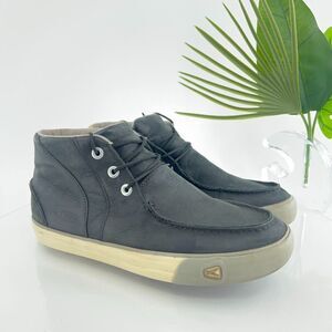 Keen Men’s Timmons Chukka Boots 10 Black Nubuck Leather Lace Up Casual Shoes